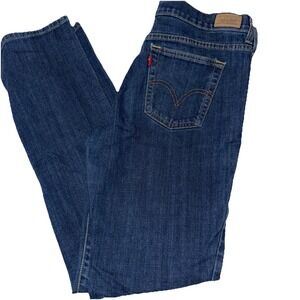 Levi's 505™ Straight jeans in a dark wash, women's size 10. 30x30
